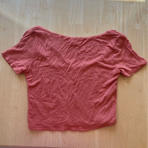 Orange cropped t-shirt - Picture 2 of 3